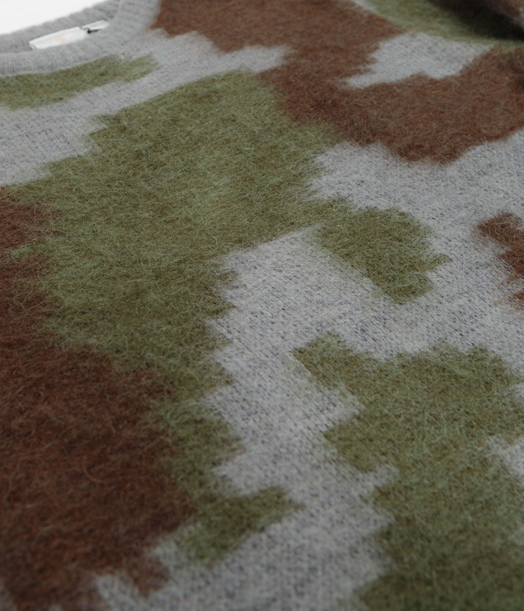 Gramicci Mohair Crewneck Sweatshirt - Jungle Digi Camo