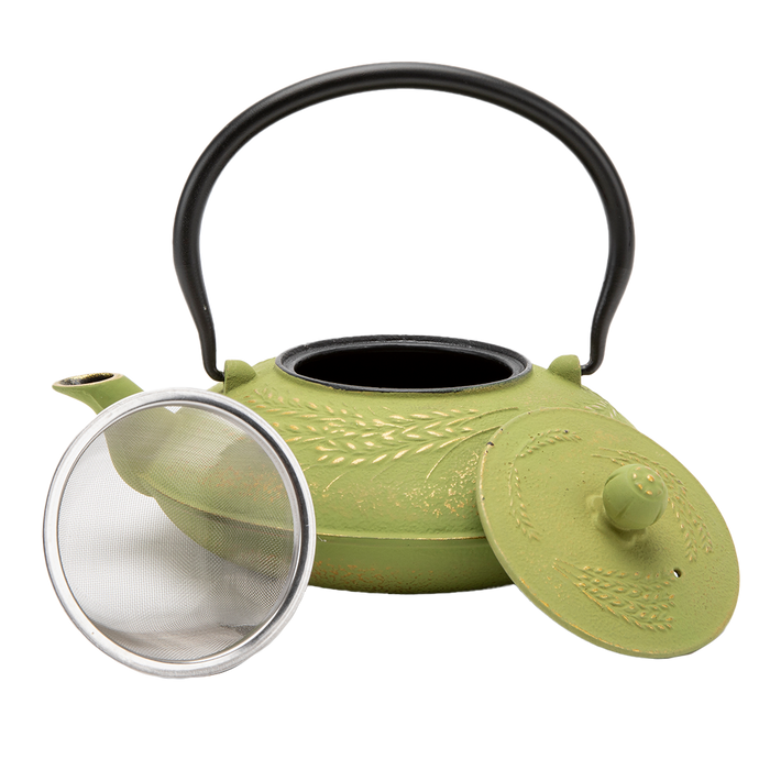 Green Cast Iron Teapot