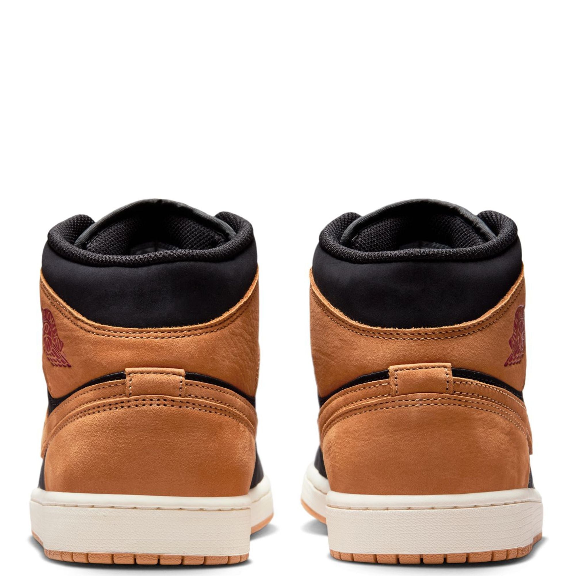 Men's Jordan 1 Mid SE Black/Flax-Varsity Red-Sail (HV4091 002)