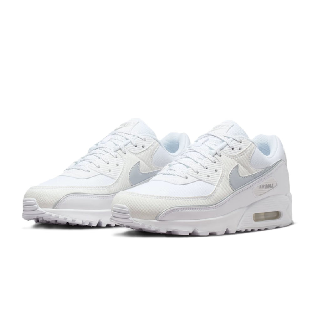 Men's Nike Air Max 90 PRM White/Metallic Silver-White (HV4517 100)