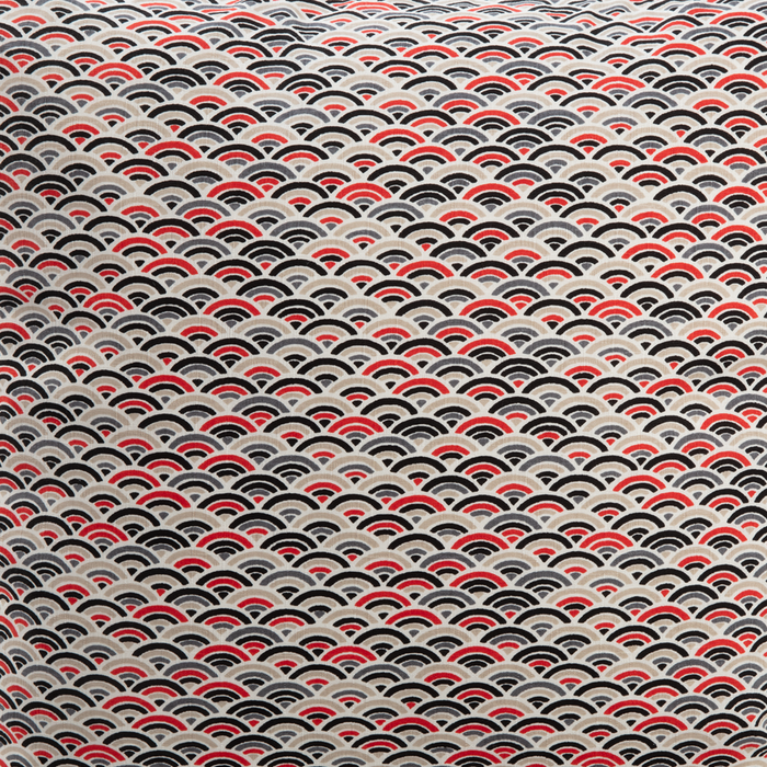 Imported Japanese Fabric - Colorful Seika Ha Red_Fabric_Imported from Japan_100% Cotton_Japanese Sleep System