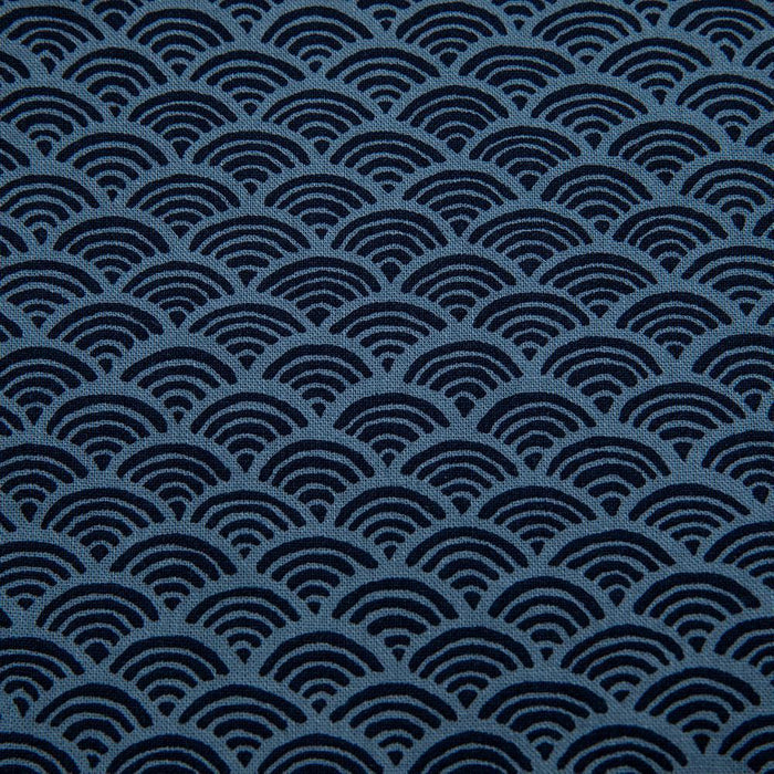 Imported Japanese Fabric - Nami Blue_Fabric_Imported from Japan_100% Cotton_Japanese Sleep System
