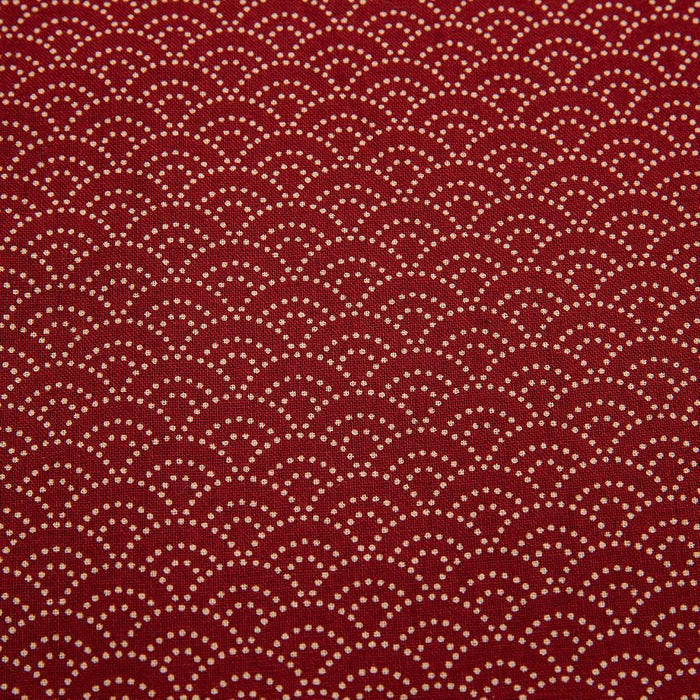Imported Japanese Fabric - Seikai Ha Red_Fabric_Imported from Japan_100% Cotton_Japanese Sleep System