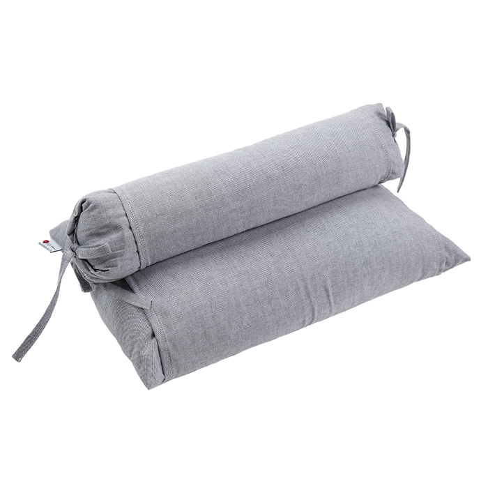 J-Life Ainezu Gray Buckwheat Hull Pillow - COVER ONLY