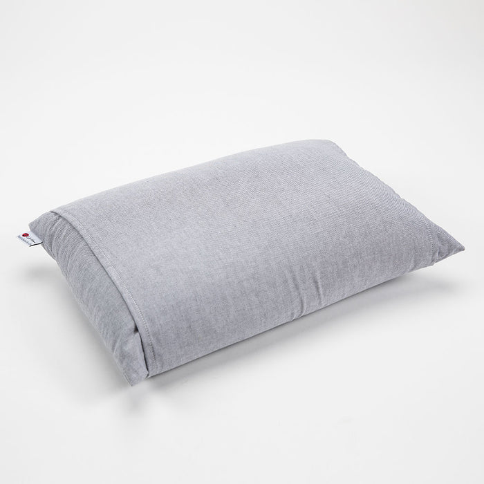 J-Life Ainezu Gray Buckwheat Hull Pillow