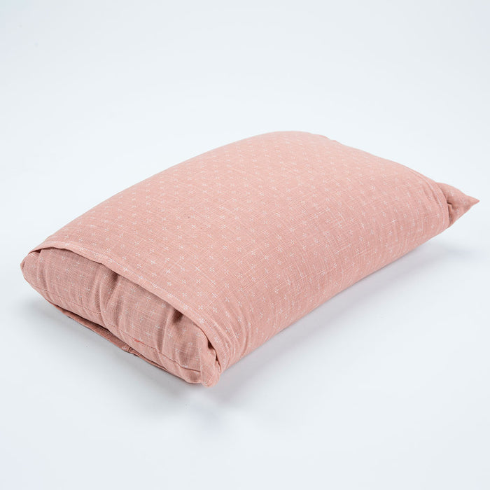 J-Life Akebono Pink Buckwheat Hull Pillow - COVER ONLY