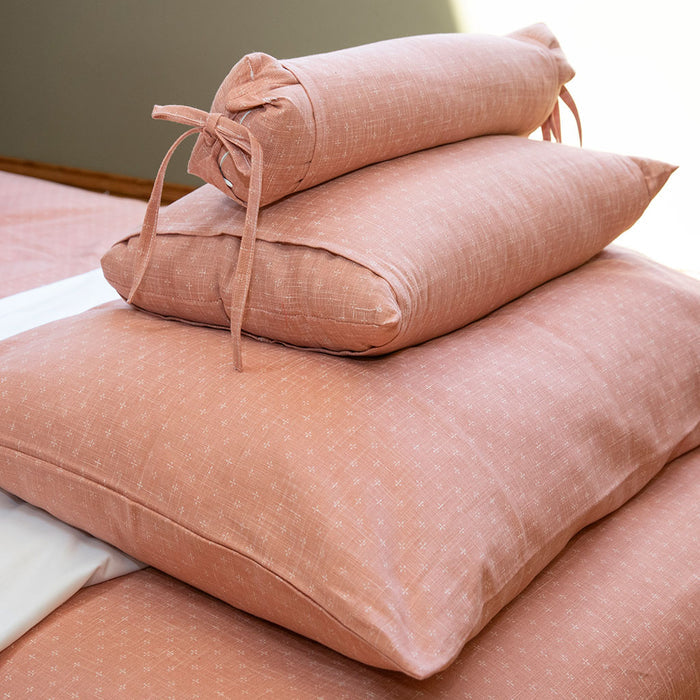 J-Life Akebono Pink Buckwheat Hull Pillow - COVER ONLY