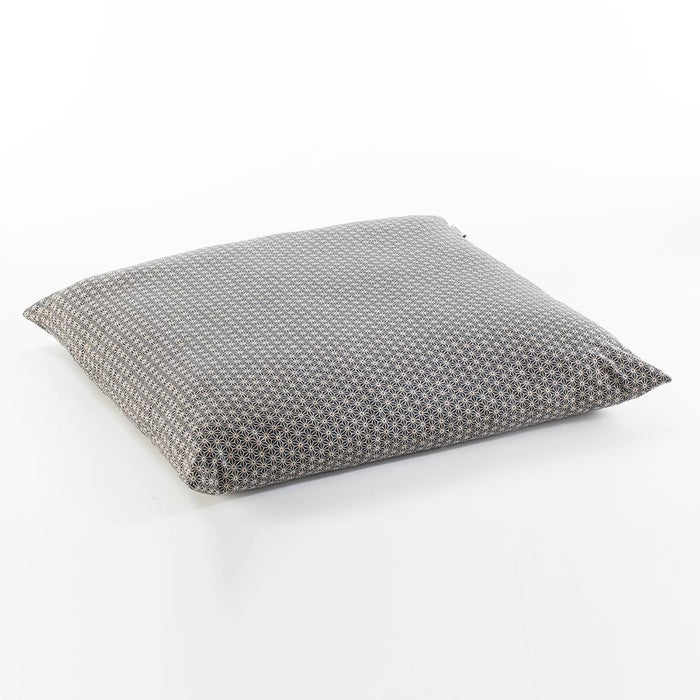 J-Life Asa No Ha Black #2 Zabuton Floor Pillow