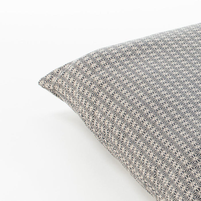 J-Life Asa No Ha Black #2 Zabuton Floor Pillow_Pillows & Shams