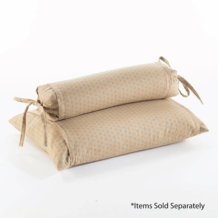 J-Life Asa No Ha Gold Buckwheat Hull Pillow