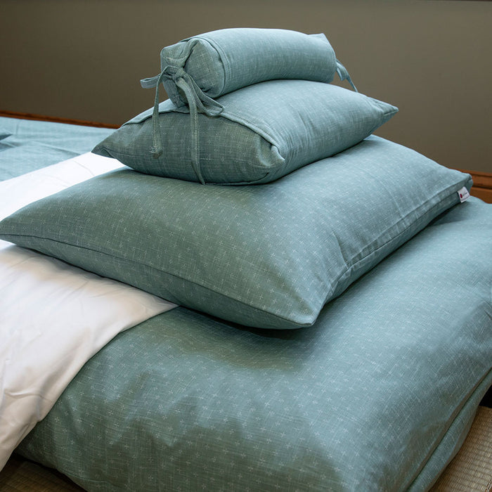 J-Life Asagi Green Buckwheat Hull Pillow