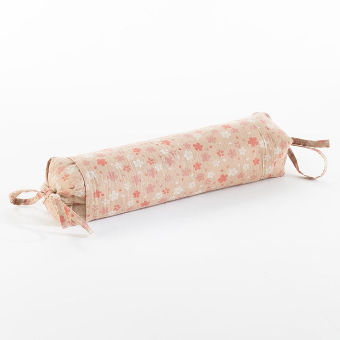 J-Life Cherry Blossom Tan Buckwheat Hull Pillow_Pillows & Shams_Buckwheat Hull Pillow