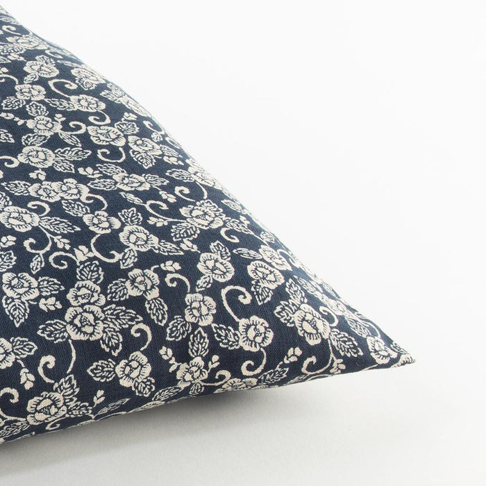 J-Life Hana Navy Zabuton Floor Pillow_Pillows & Shams