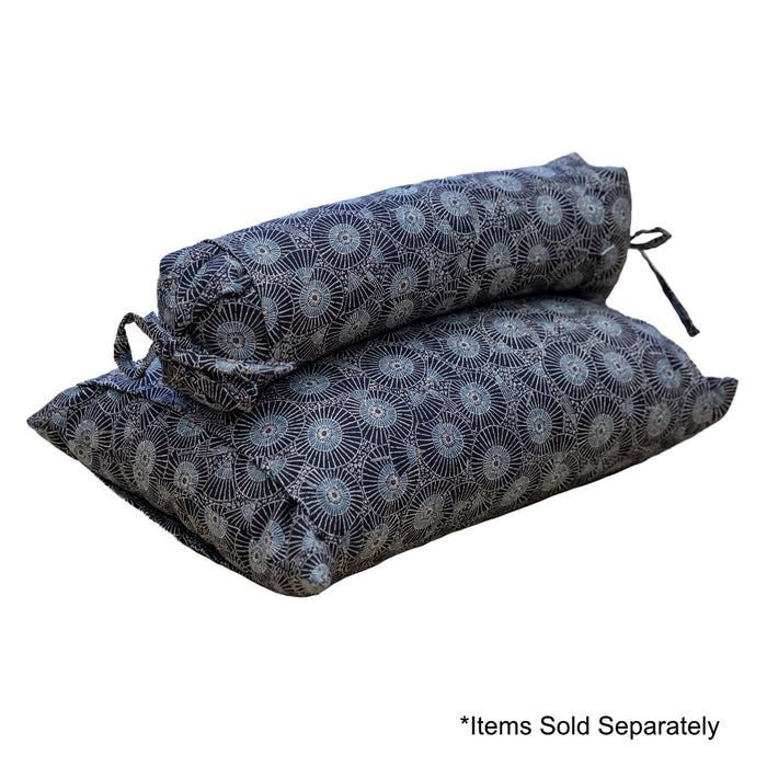 J-Life Higasa Navy Buckwheat Hull Pillow