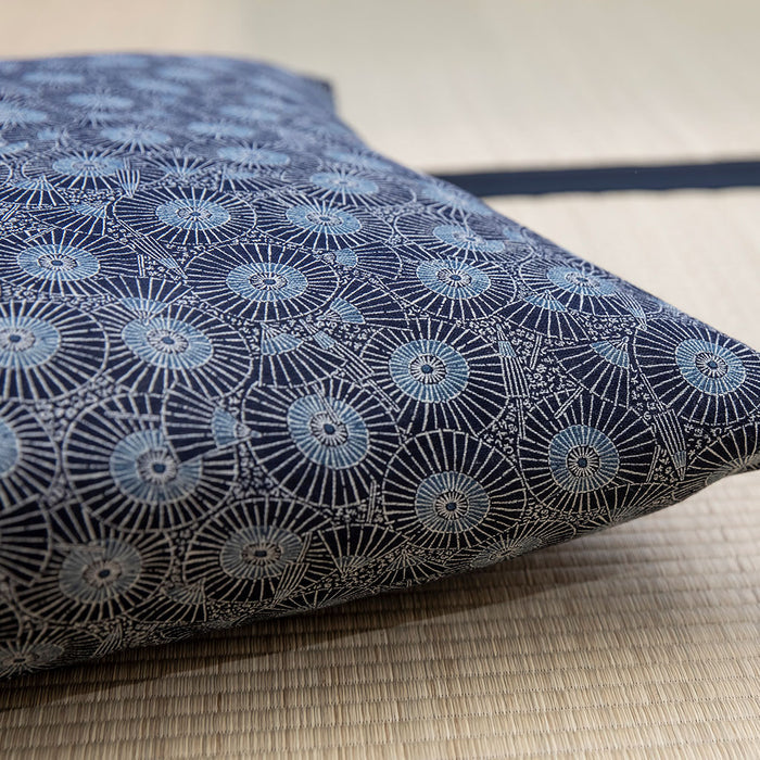 J-Life Higasa Navy Zabuton Floor Pillow