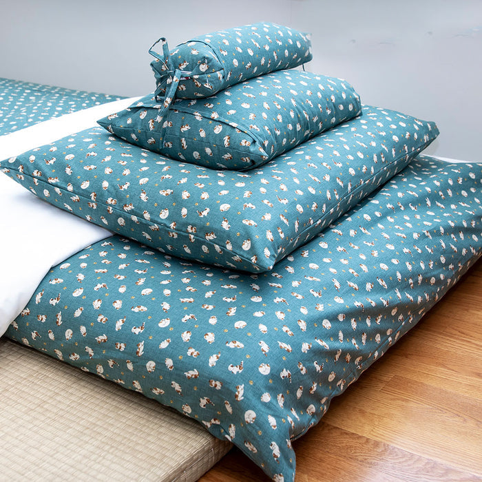 J-Life Koneko Blue Pillowcase