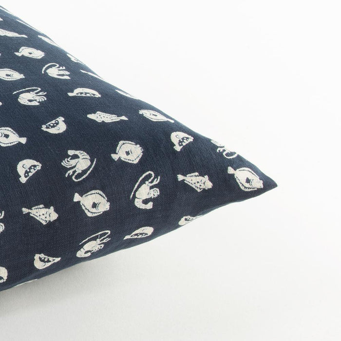 J-Life Marin Navy Zabuton Floor Pillow - COVER ONLY