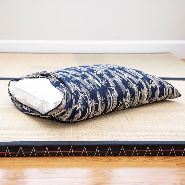 J-Life Takenomori Navy Pillowcase