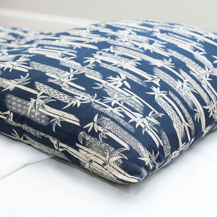 J-Life Takenomori Navy Pillowcase