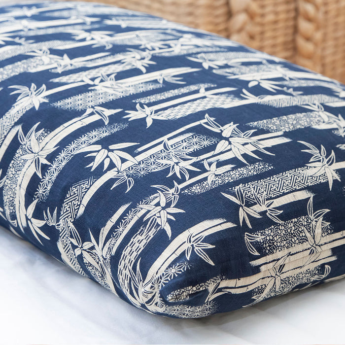 J-Life Takenomori Navy Pillowcase