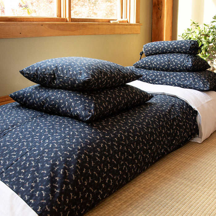 J-Life Tombo Aizome Zabuton Floor Pillow - COVER ONLY