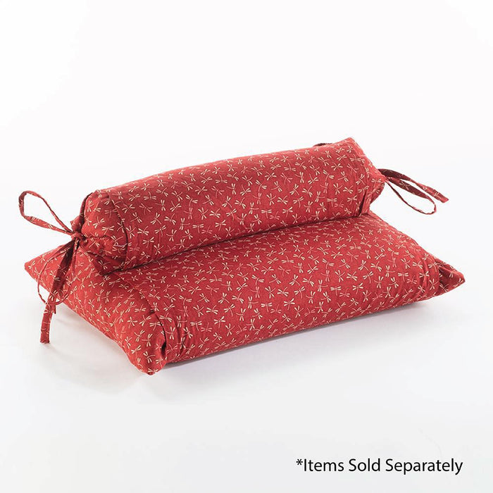 J-Life Tombo Red Buckwheat Hull Pillow