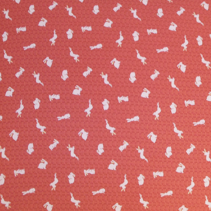 J-Life Usagi "Bunny" Red Zabuton Floor Pillow_Pillows & Shams_Zabuton Floor Pillows