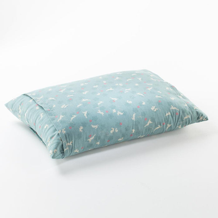 J-Life Usagi Sky Blue Buckwheat Hull Pillow_Pillows & Shams