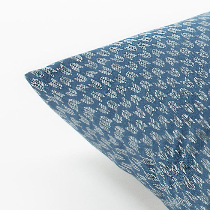 Ya Gasuri Light Blue Zabuton Floor Pillow_Pillows & Shams