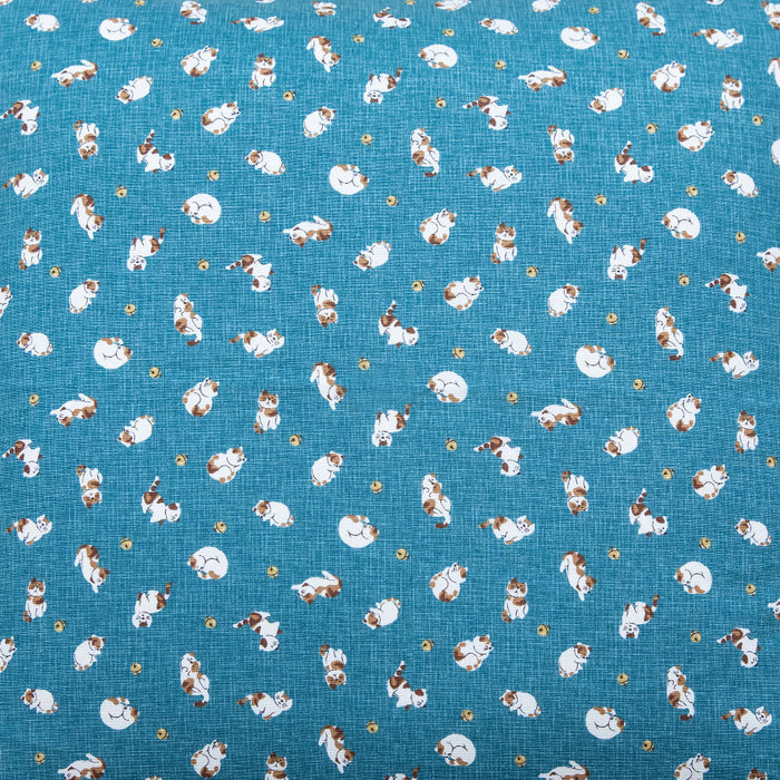 Koneko Blue Throw Pillow