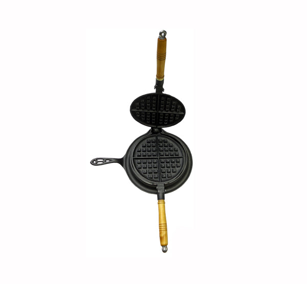 LOG CABIN CAST IRON WAFFLE MAKER. In-Store Pick Up Only!