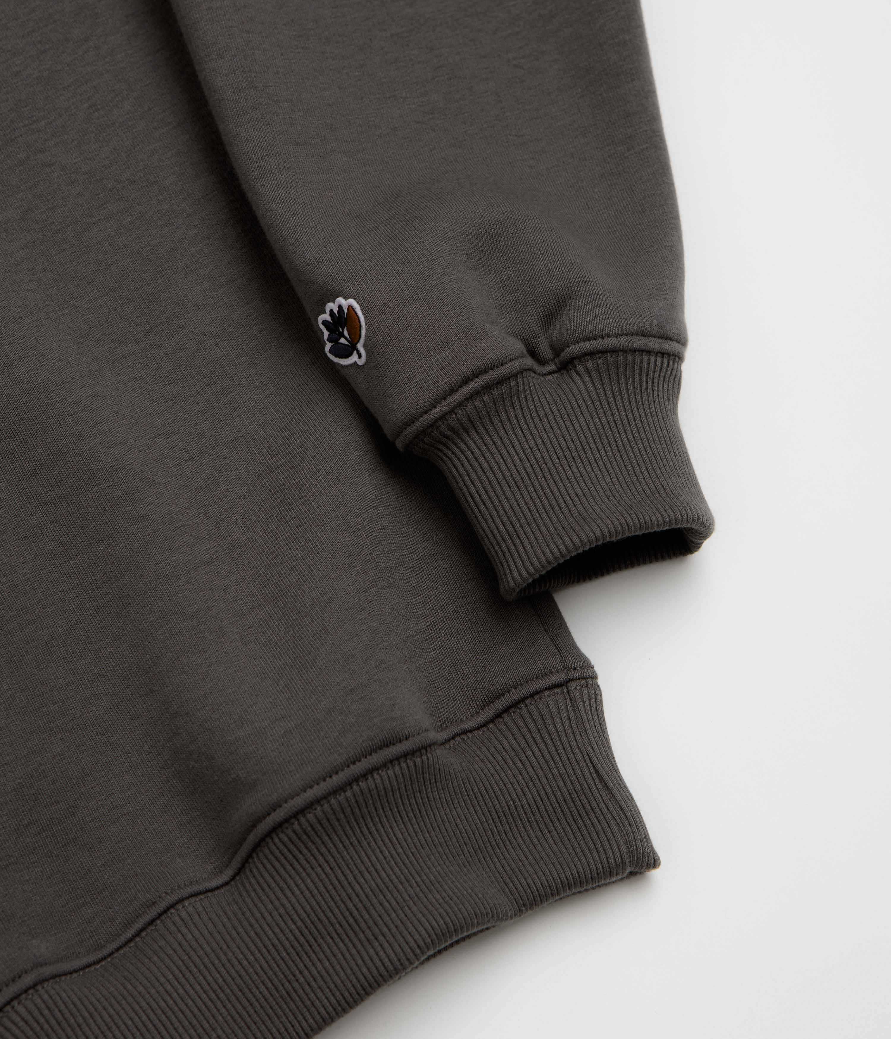 Magenta Script Crewneck Sweatshirt - Dark Charcoal