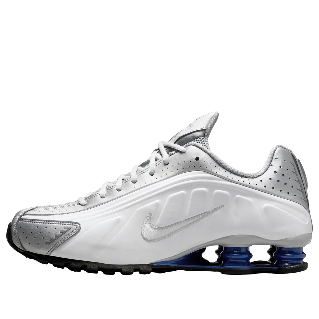 Nike Shox R4 Metallic Silver Deep Royal Blue