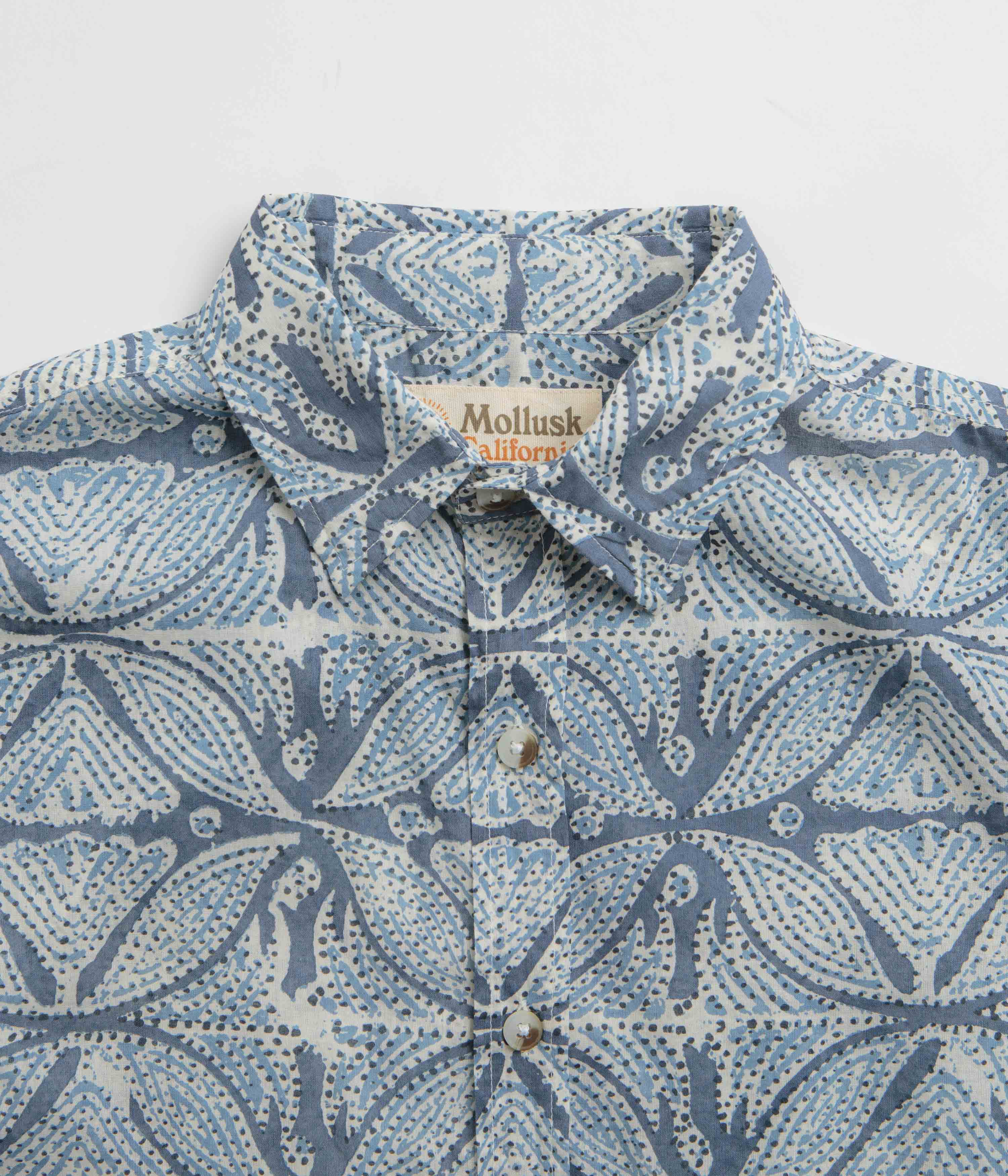 Mollusk Summer Short Sleeve Shirt - Blue Flowers
