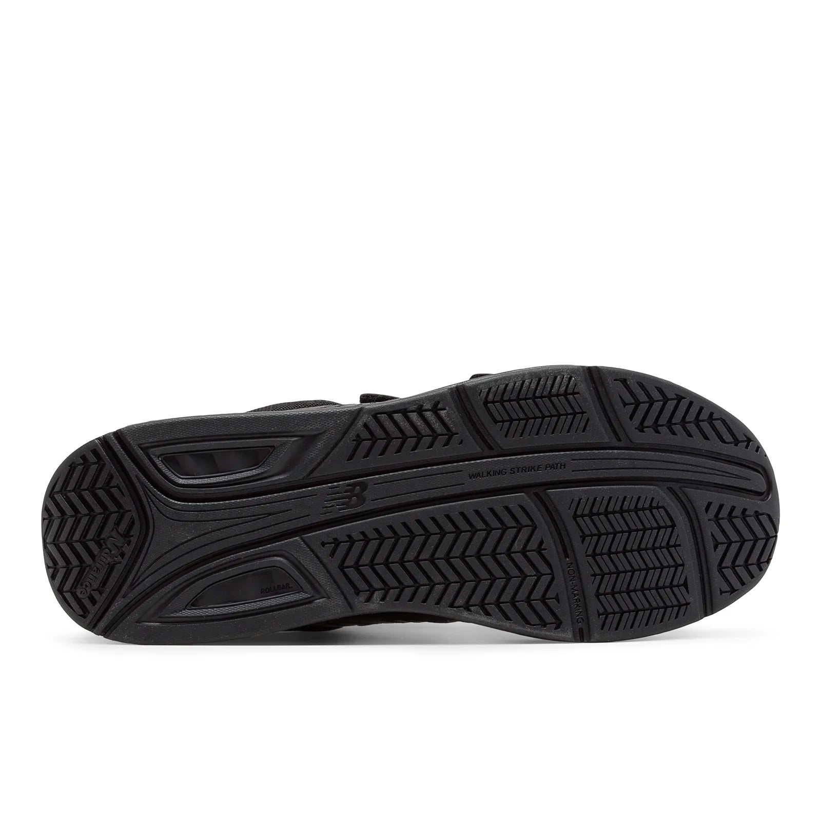 New Balance Men's Hook and Loop Leather 928v3 Walking Shoes in BLACK