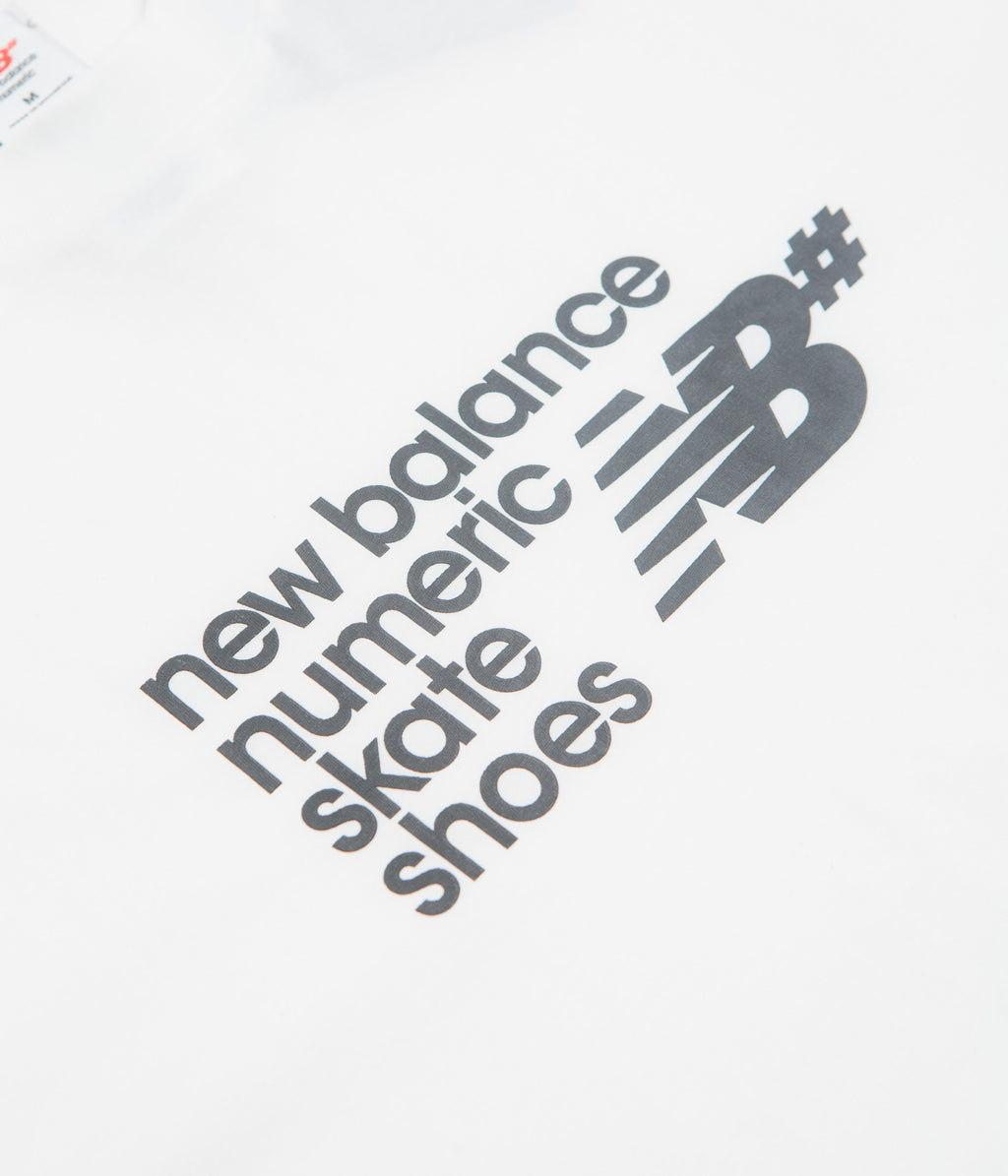 New Balance Numeric Stacked Graphic T-Shirt - White