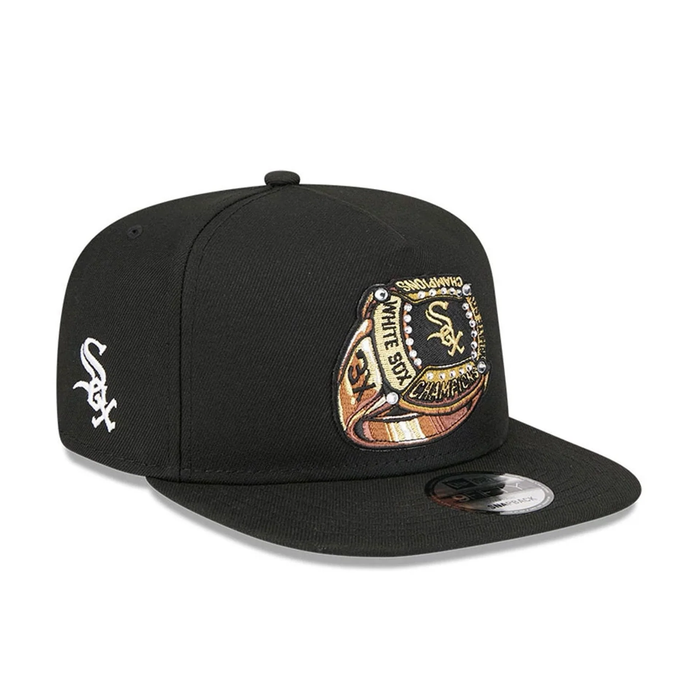 NEW ERA Chicago White Sox MLB Ring Black 9FIFTY A-Frame Snapback Adjustable Cap