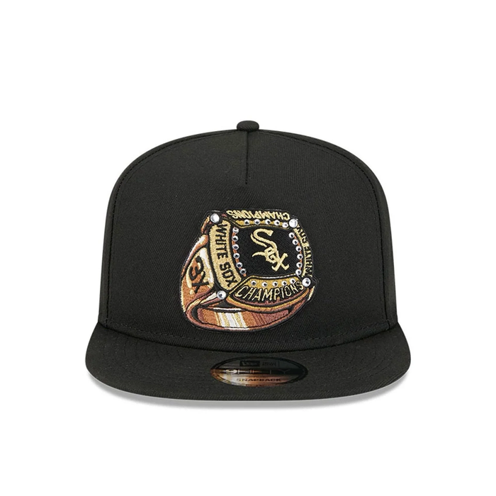 NEW ERA Chicago White Sox MLB Ring Black 9FIFTY A-Frame Snapback Adjustable Cap