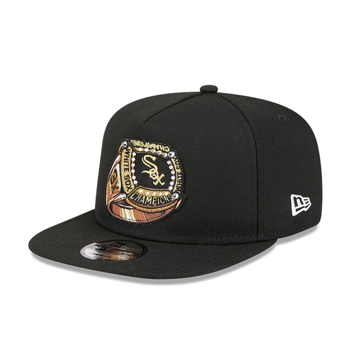 NEW ERA Chicago White Sox MLB Ring Black 9FIFTY A-Frame Snapback Adjustable Cap