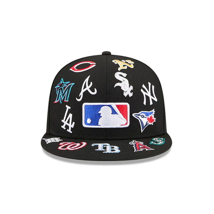 NEW ERA MLB All Over Black 59FIFTY Fitted Cap