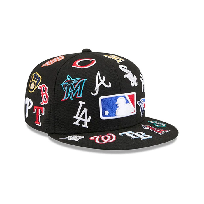 NEW ERA MLB All Over Black 59FIFTY Fitted Cap