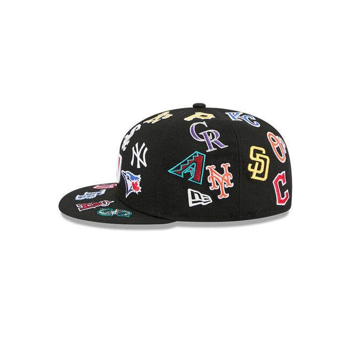 NEW ERA MLB All Over Black 59FIFTY Fitted Cap