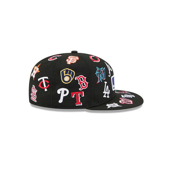 NEW ERA MLB All Over Black 59FIFTY Fitted Cap
