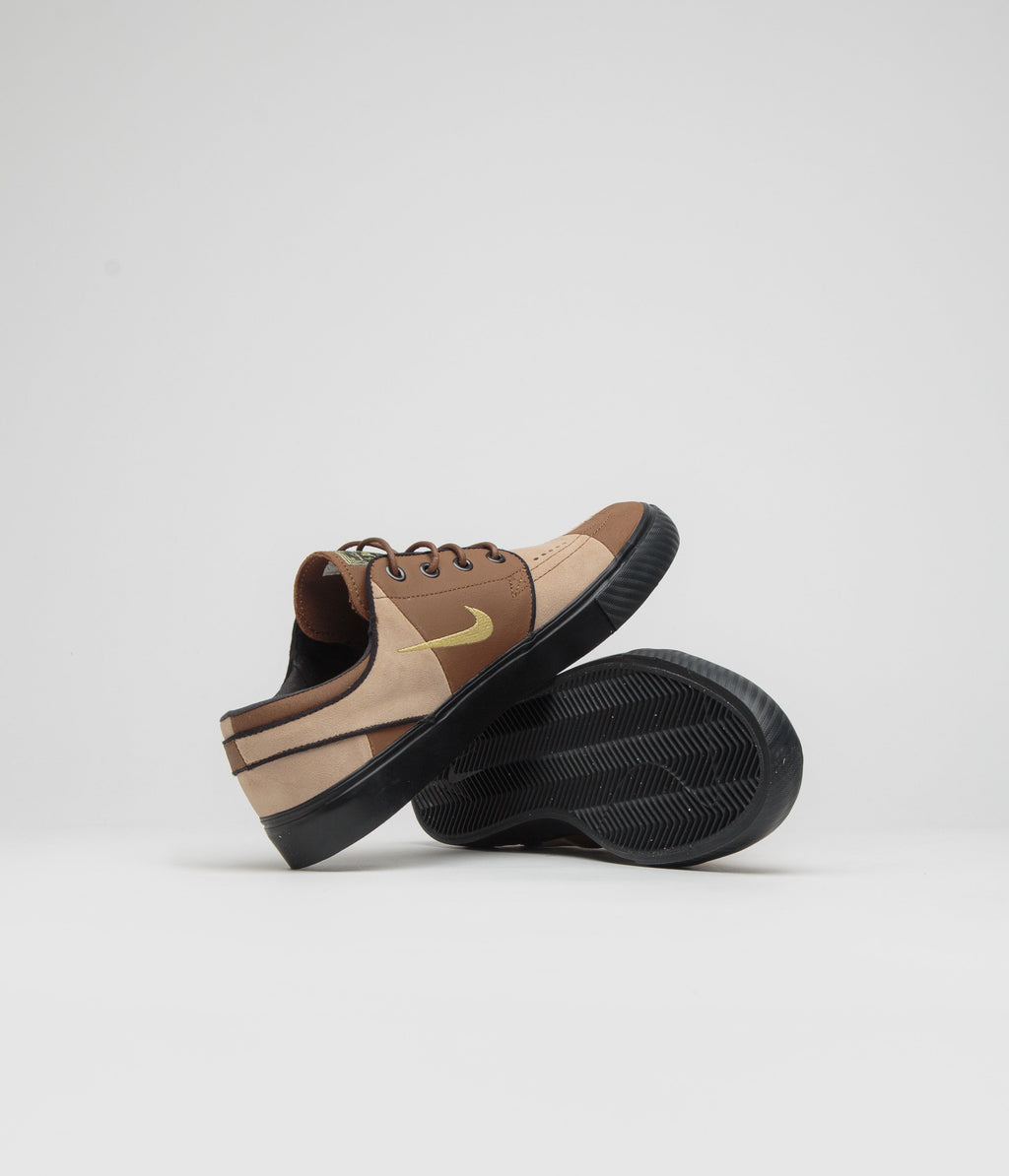 Nike SB Janoski OG+ Premium Shoes - Light British Tan / Saturn Gold - Hemp - Black