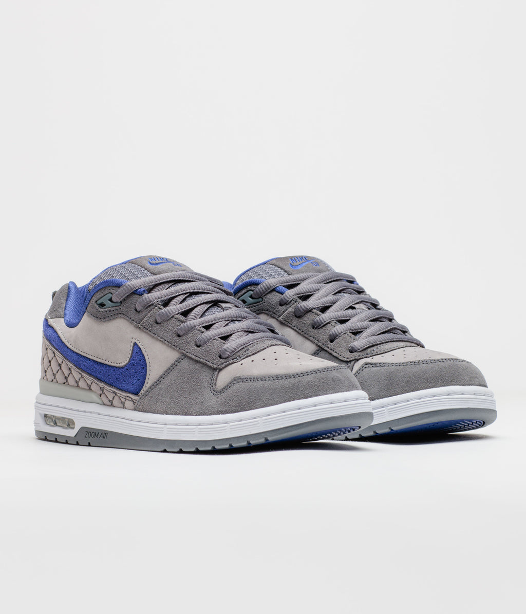Nike SB P-Rod 1 OG Shoes - Flint Grey / Deep Royal Blue - Flint Grey