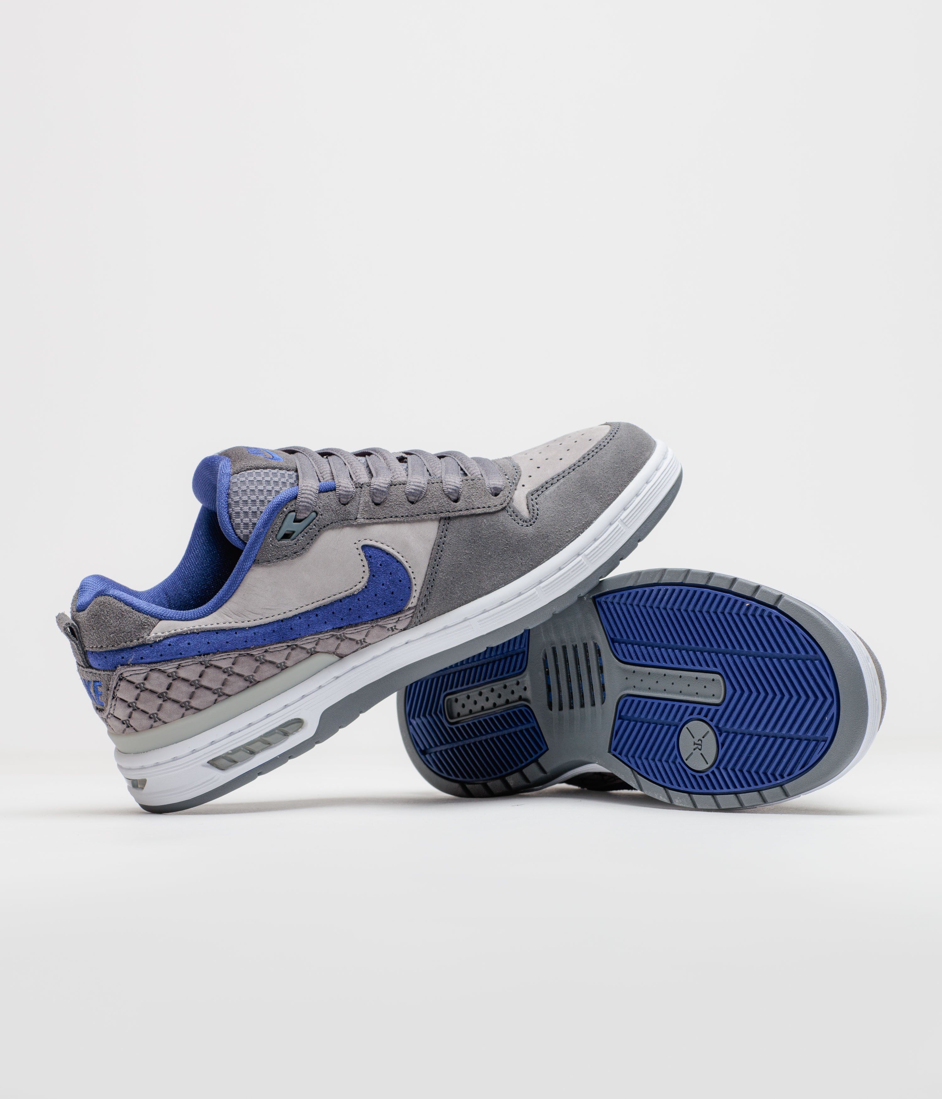 Nike SB P-Rod 1 OG Shoes - Flint Grey / Deep Royal Blue - Flint Grey