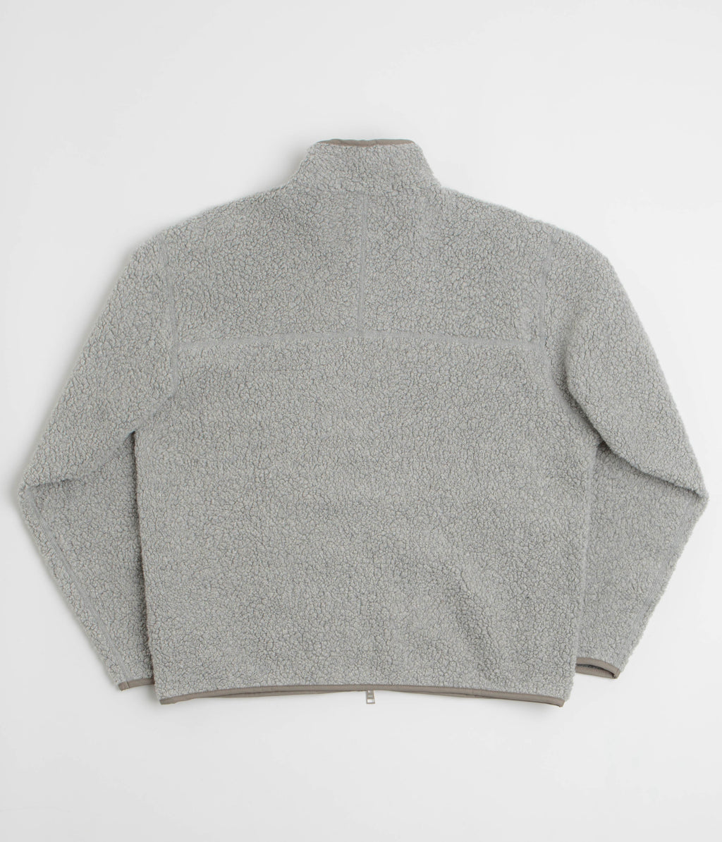 Norse Projects Bjorn Sherpa Wool Fleece Jacket - Grey Melange
