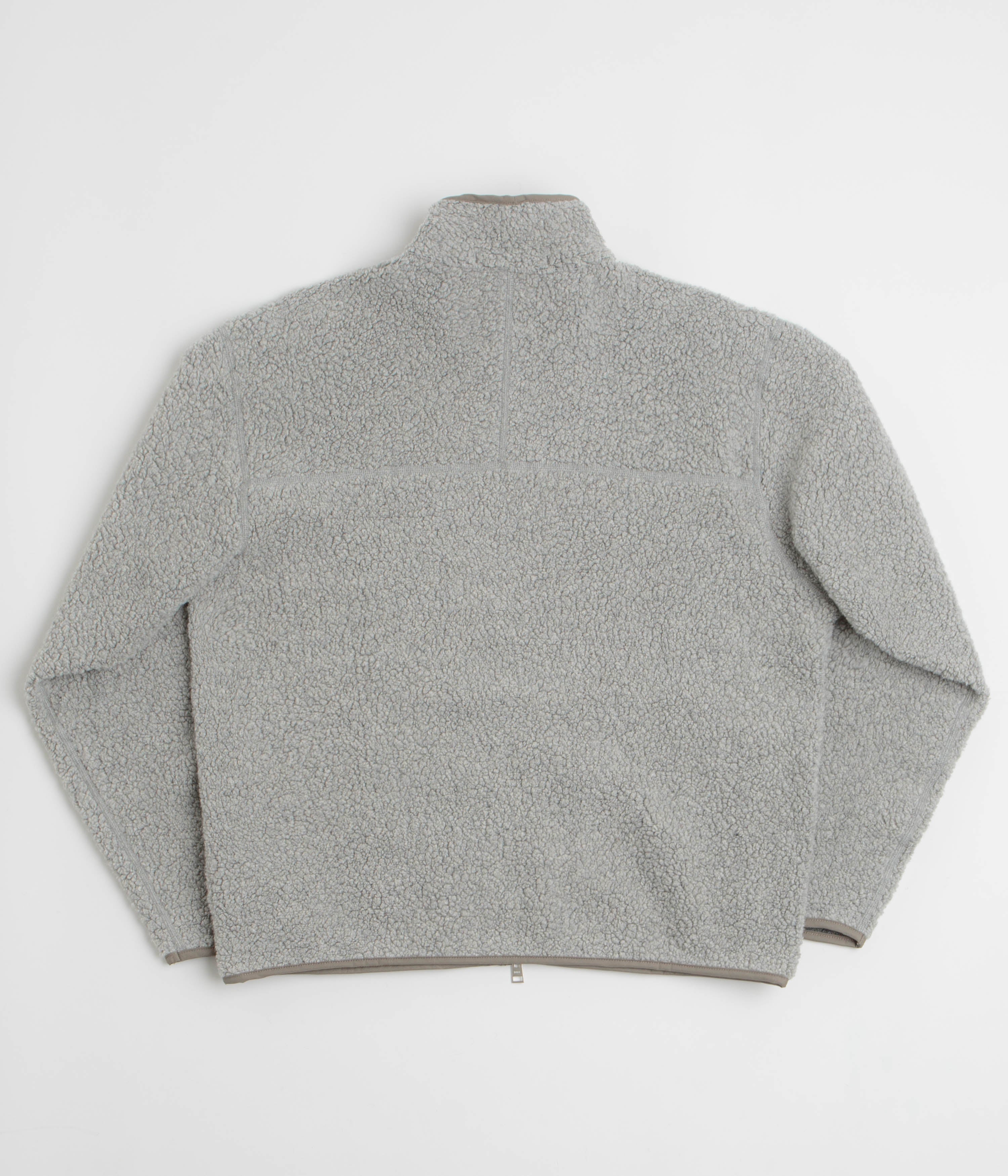Norse Projects Bjorn Sherpa Wool Fleece Jacket - Grey Melange