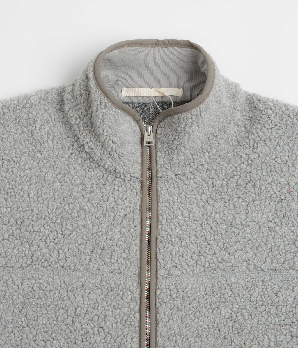 Norse Projects Bjorn Sherpa Wool Fleece Jacket - Grey Melange