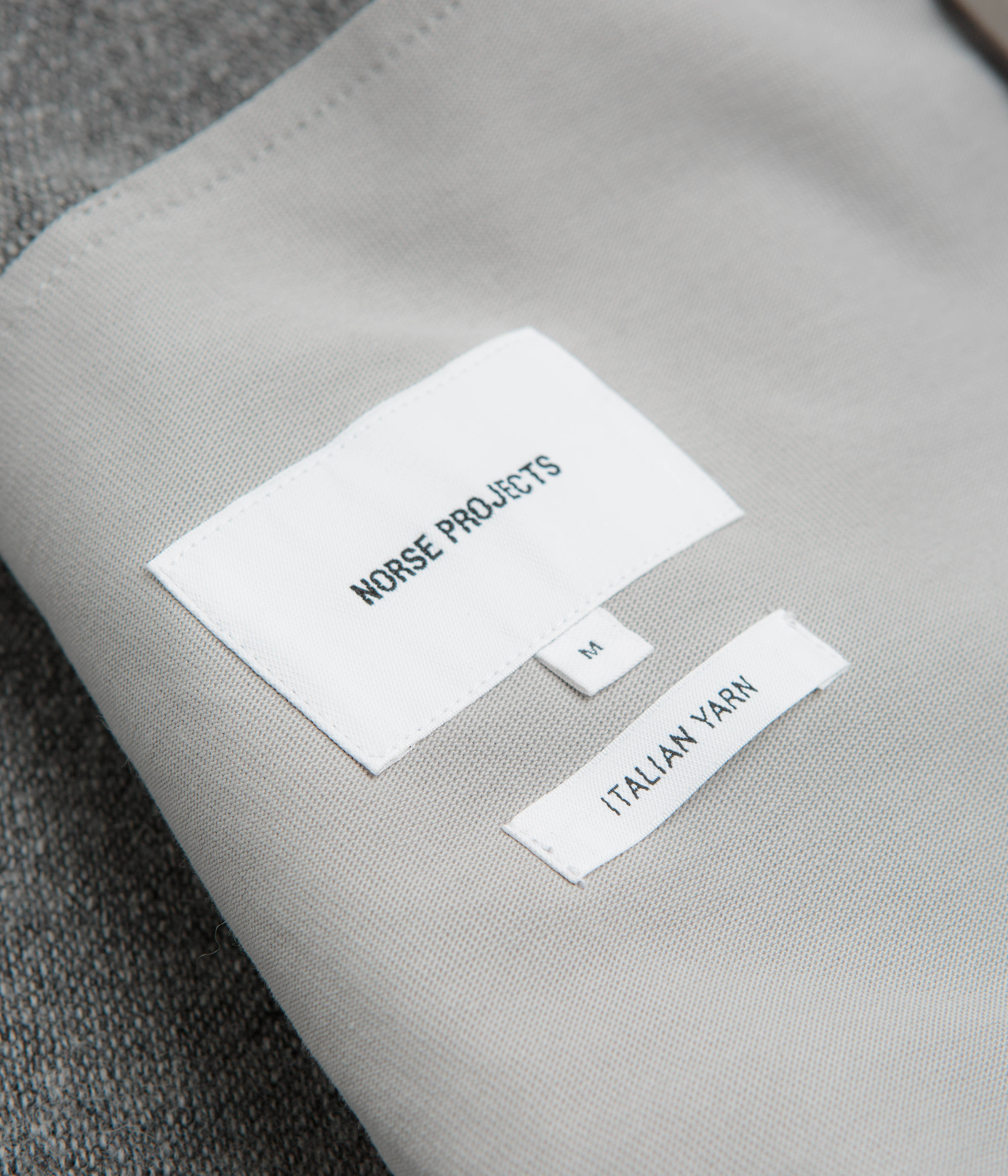 Norse Projects Bjorn Sherpa Wool Fleece Jacket - Grey Melange